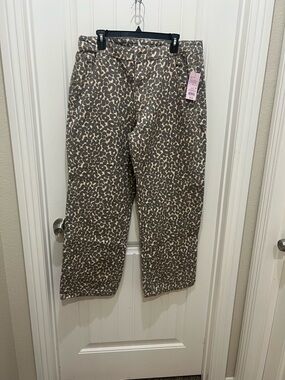 wild fable Beige and Brown Leopard Print Jeans